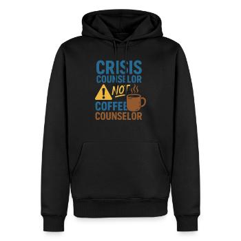 Die Sozialarbeiterin Unterstützt Die Psychische - Männer Premium Bio Hoodie - Schwarz - Vorne - Nico (187cm)