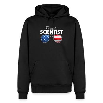 Forensic Scientist USA Sonnenbrille Lustige Forensik - Männer Premium Bio Hoodie - Schwarz - Vorne - Nico (187cm)