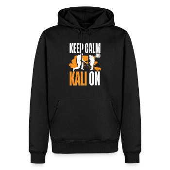Escrima Arnis Kampfsport - Männer Premium Bio Hoodie - Schwarz - Vorne - Nico (187cm)