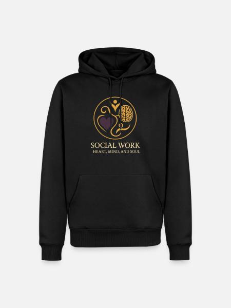 L’assistante sociale soutient le - Sweat à capuche Premium bio Homme - noir