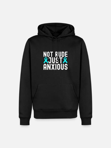 Angststörung Anxiety disorder - Männer Premium Bio Hoodie - Schwarz