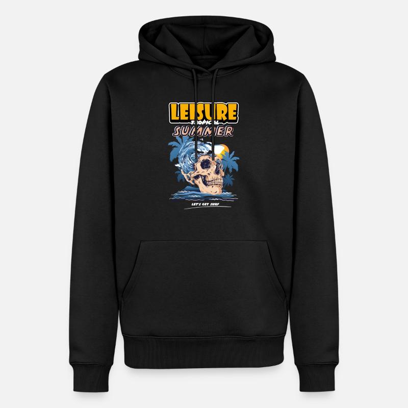Loisirs Été tropical - Sweat à capuche Premium bio Homme - noir