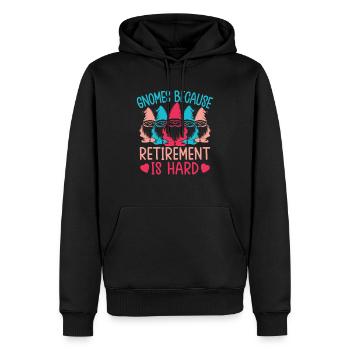 Garden Gnome Costume Retirement Is Hard Gnome - Männer Premium Bio Hoodie - Schwarz - Vorne - Nico (187cm)