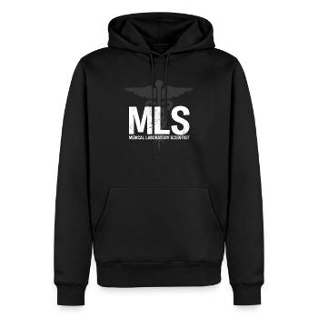 Medizinischer Laborwissenschaftler Lustiges MLS-Labor - Männer Premium Bio Hoodie - Schwarz - Vorne - Nico (187cm)