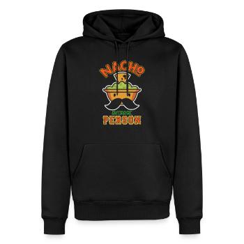 Nacho Average Person Lustiges Guacamole Design - Männer Premium Bio Hoodie - Schwarz - Vorne - Nico (187cm)