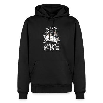 Ruhestand Ich Arbeite Heut Nix Mehr Lustiges Rente - Männer Premium Bio Hoodie - Schwarz - Vorne - Nico (187cm)
