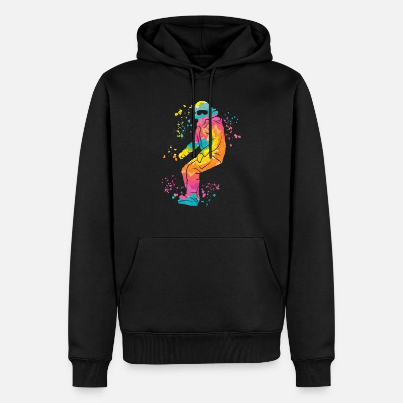 Snowboarder Snowboarding Snowboard - Männer Premium Bio Hoodie - Schwarz
