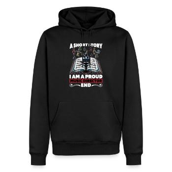 Directeur musical Une nouvelle Je suis un directeur de groupe - Sweat à capuche Premium bio Homme - noir - Devant - Nico (187cm)