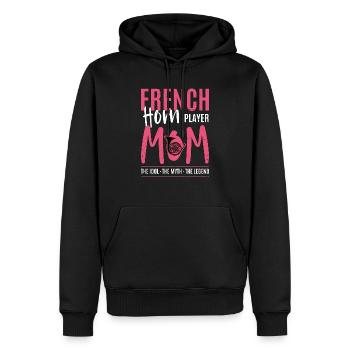 Corniste Maman L’Idole Le Corniste - Sweat à capuche Premium bio Homme - noir - Devant - Nico (187cm)