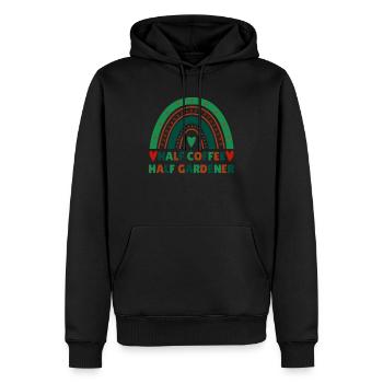 Gärtner brauchen Kaffee Humor Design - Männer Premium Bio Hoodie - Schwarz - Vorne - Nico (187cm)