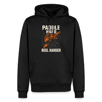 Kayak Fishing Life Angler Pride Fish On Outdoor - Männer Premium Bio Hoodie - Schwarz - Vorne - Nico (187cm)