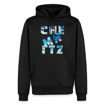 CHEMNITZ - Sweat à capuche Premium bio Homme - noir - Devant - Nico (187cm)