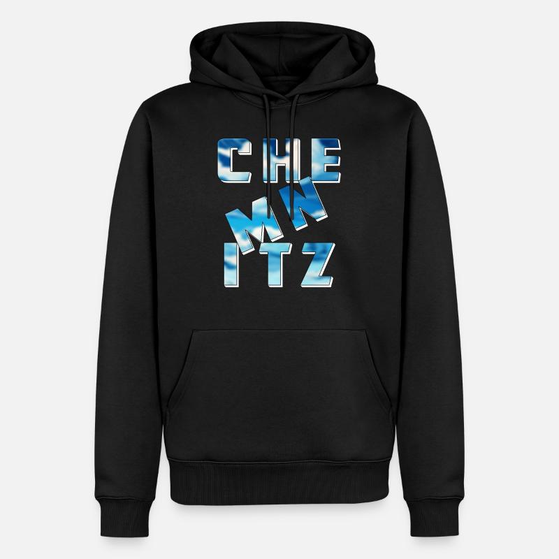 CHEMNITZ - Männer Premium Bio Hoodie - Schwarz
