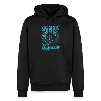 Serious About Tarantulas Pet Spider Owner - Men’s Premium Organic Hoodie - black - Front - Nico (187cm)