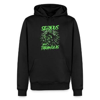 Serious About Tarantulas Pet Spider Owner - Men’s Premium Organic Hoodie - black - Front - Nico (187cm)