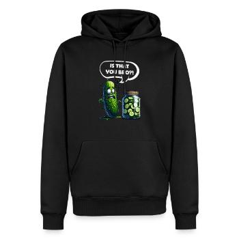 C’est toi mon frère ?! Cornichon de concombre Amateurs de concombre - Sweat à capuche Premium bio Homme - noir - Devant - Nico (187cm)