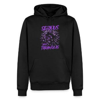 Serious About Tarantulas Pet Spider Owner - Men’s Premium Organic Hoodie - black - Front - Nico (187cm)