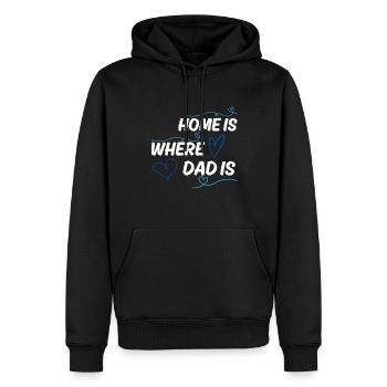 Schönes Vatertag Design für Papa - Männer Premium Bio Hoodie - Schwarz - Vorne - Nico (187cm)