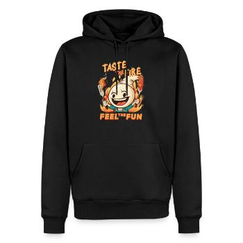 Hibachi Teppanyaki Japanische Küche - Männer Premium Bio Hoodie - Schwarz - Vorne - Nico (187cm)