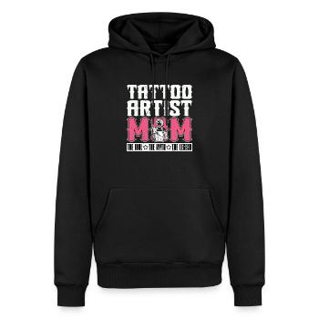 Tattoo Artist Mom The Idol The Myth The Tattooer - Männer Premium Bio Hoodie - Schwarz - Vorne - Nico (187cm)