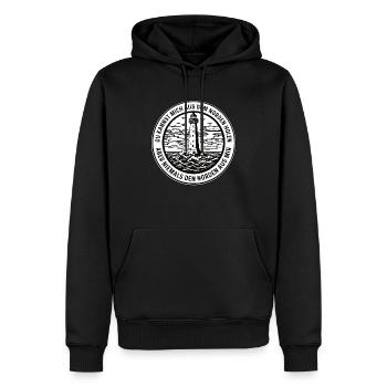 Vous pouvez me prendre du nord - Sweat à capuche Premium bio Homme - noir - Devant - Nico (187cm)