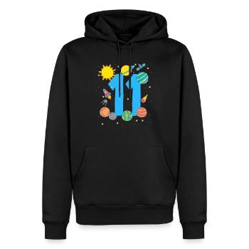 Space adventure for 11-year-old explorers - Men’s Premium Organic Hoodie - black - Front - Nico (187cm)