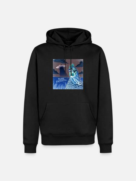 Aliens and Chickens: Unexpected Encounters - Men’s Premium Organic Hoodie - black