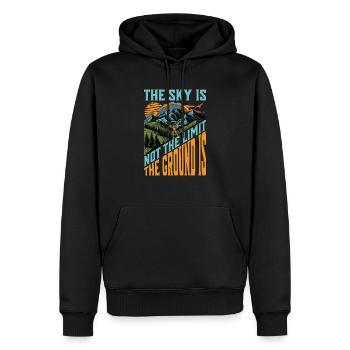 Skydiving The Sky Is Not The Limit Skydiving Lover - Männer Premium Bio Hoodie - Schwarz - Vorne - Nico (187cm)
