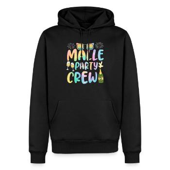 Malle Party Crew Gruppen Mallorca Party Urlaub - Männer Premium Bio Hoodie - Schwarz - Vorne - Nico (187cm)