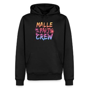Malle Party Crew Vacances de Majorque - Sweat à capuche Premium bio Homme - noir - Devant - Nico (187cm)