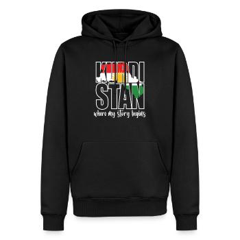 Kurdistan Where My Story Begins Kurde Kurden - Männer Premium Bio Hoodie - Schwarz - Vorne - Nico (187cm)