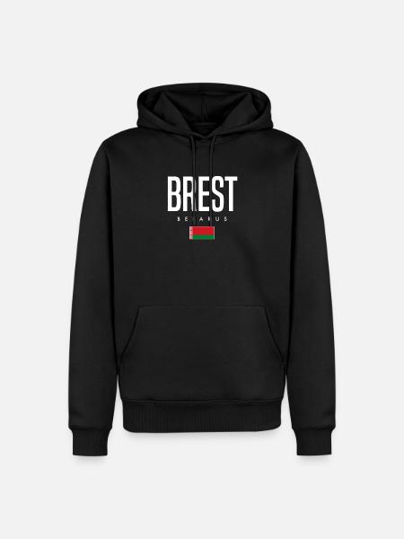 Brest Belarus Weißrussland - Men’s Premium Organic Hoodie - black