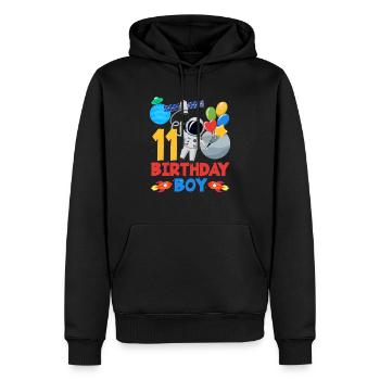 Zwei Jahre Weltraumabenteuer Freude Geburtstag - Männer Premium Bio Hoodie - Schwarz - Vorne - Nico (187cm)