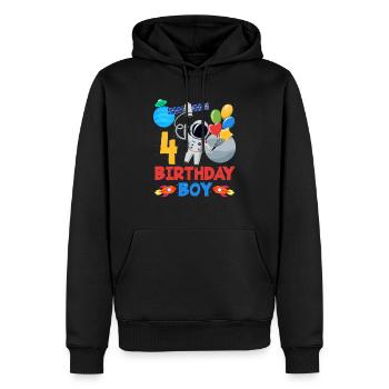 Space Adventure 4 Birthday Boy - Men’s Premium Organic Hoodie - black - Front - Nico (187cm)