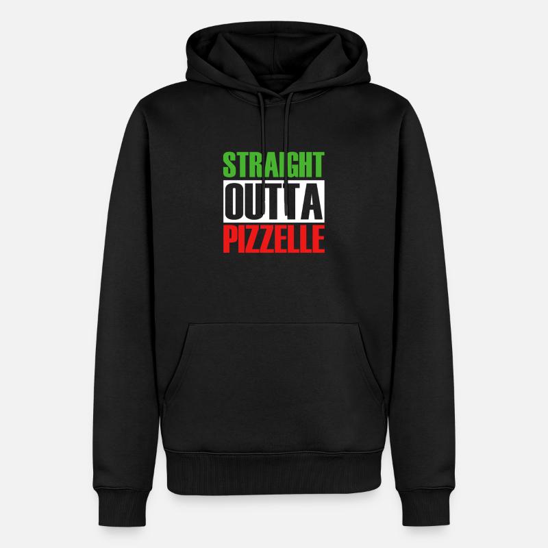 Pizzelle Waffel Keks - Männer Premium Bio Hoodie - Schwarz