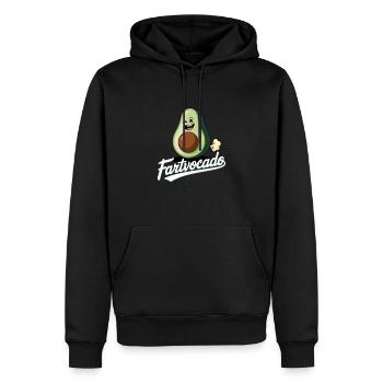 Lustige Avocado Furzen Pupsen Fartvocado - Männer Premium Bio Hoodie - Schwarz - Vorne - Nico (187cm)