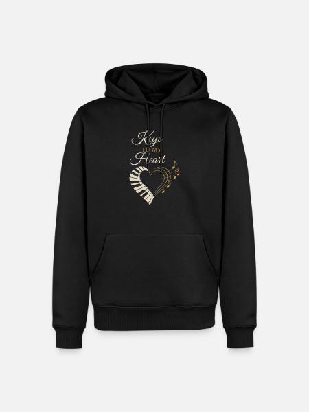 Klassischer Pianist Klavierleben Musikrezital - Männer Premium Bio Hoodie - Schwarz