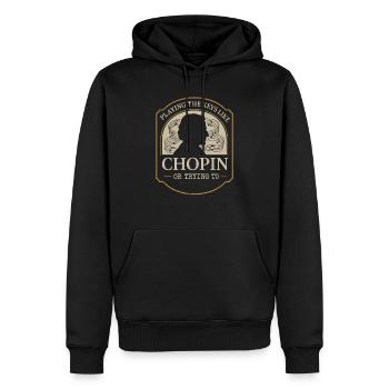 Klassischer Pianist Klavierleben Musikrezital - Männer Premium Bio Hoodie - Schwarz - Vorne - Nico (187cm)