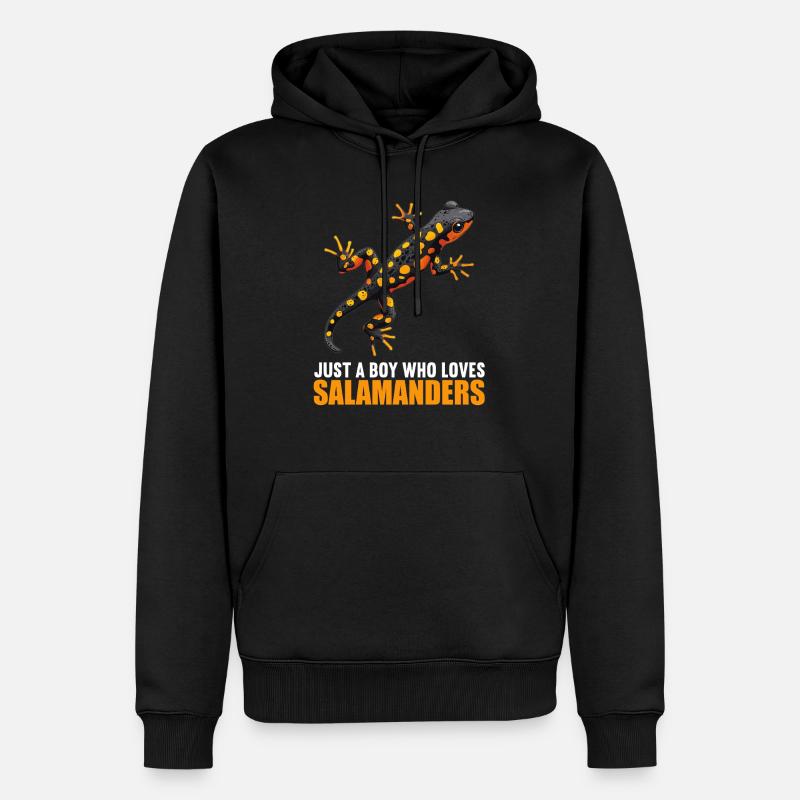 Salamanders Salamander - Männer Premium Bio Hoodie - Schwarz