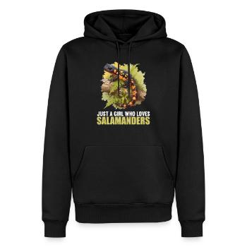 Salamanders Salamander - Men’s Premium Organic Hoodie - black - Front - Nico (187cm)