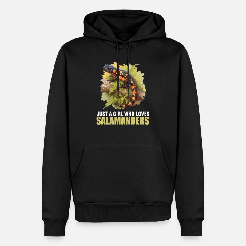 Salamanders Salamander - Männer Premium Bio Hoodie - Schwarz