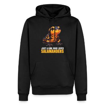 Salamanders Salamander - Men’s Premium Organic Hoodie - black - Front - Nico (187cm)