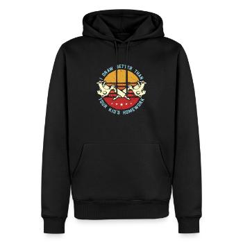 Tattoo Artist I Draw Better Than Your Tattoo Art - Männer Premium Bio Hoodie - Schwarz - Vorne - Nico (187cm)
