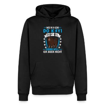 Do Khyi will auch nicht Tibetdogge - Männer Premium Bio Hoodie - Schwarz - Vorne - Nico (187cm)