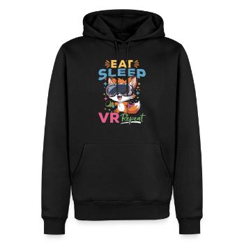Gaming Fox VR Gamer - Sweat à capuche Premium bio Homme - noir - Devant - Nico (187cm)