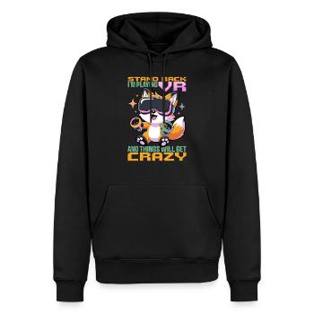 Gaming Fox VR Gamer - Sweat à capuche Premium bio Homme - noir - Devant - Nico (187cm)
