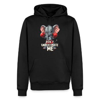 Muay Thai Boxen - Männer Premium Bio Hoodie - Schwarz - Vorne - Nico (187cm)