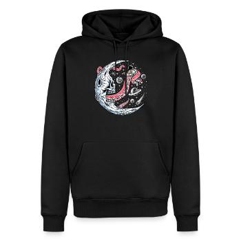 Space Battle with Alien Tentacles - Männer Premium Bio Hoodie - Schwarz - Vorne - Nico (187cm)