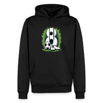 Fußball Geburtstag 8 Jahre Jungen Geschenk - Männer Premium Bio Hoodie - Schwarz - Vorne - Nico (187cm)