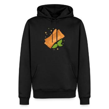 Lumpia Frühlingsrolle Geschenke - Männer Premium Bio Hoodie - Schwarz - Vorne - Nico (187cm)